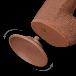 LoveToy SlidingSkin Gode Sliding Skin 26 x 6cm Marron